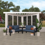 Backyard Discovery Ridgedale Traditional Pergola with Built-in Conversation Seating - Image 2