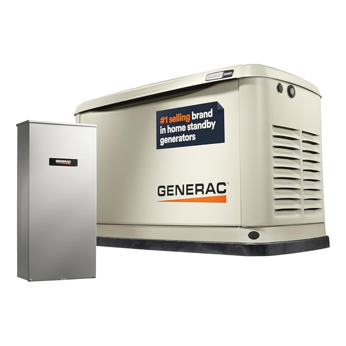 thesupplymart-product-40-image-1 Guardian Series 22 kW/19.5 kW Air Cooled Home Standby Generator with Wi-Fi and Whole Home 200 Amp Transfer Switch - Image 1