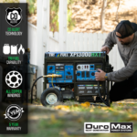 DuroMax XP13000HXT 13,000 Watt Electric Start Tri-Fuel Portable Generator w/ CO Alert - Image 2