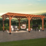 Backyard Discovery 20′ x 12′ Beaumont Pergola – Premium Cedar Wood, Sturdy & Elegant Design - Image 2